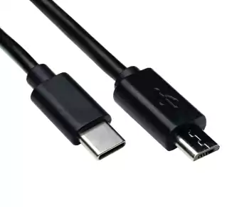 USB 3.1 kábel typu C konektor na micro B konektor, čierny, DINIC Polybag, 2,00 m